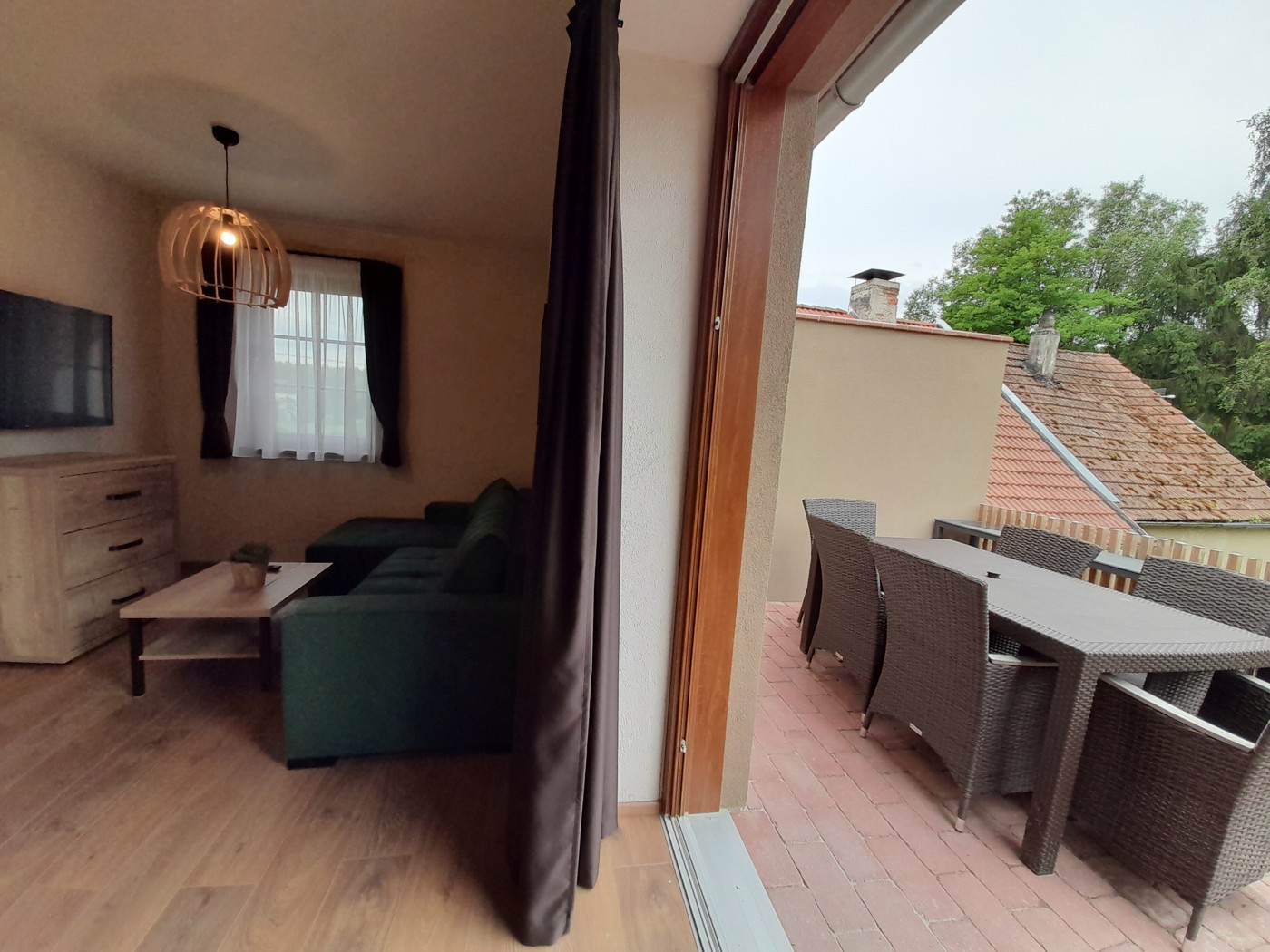 Apartmán „Svatá Trojice" č.7 – čtyřlůžkový se dvěma ložnicemi a terasou